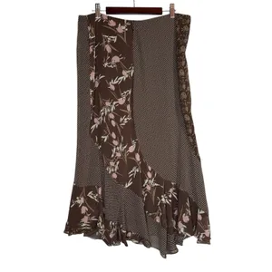 Vintage Y2K 90s‎ Midi Skirt Size 12 Floral Flare Witchy Fairy Grunge Whimsigoth thumbnail 4