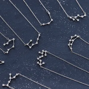 925 Silver Cancer Zodiac Necklace thumbnail 3