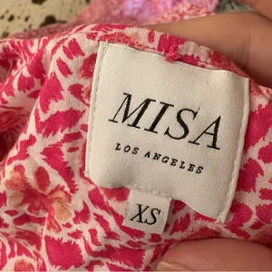 MISA LOS ANGELES‎ Betsee Midi Dress Floral Button Down Cotton Dress Size XS thumbnail 7