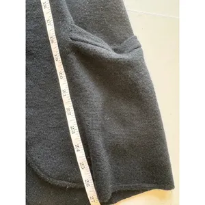 J. Crew Womens Open Front Merino Wool Knit Blazer Cardigan‎ Jacket Black Small thumbnail 6