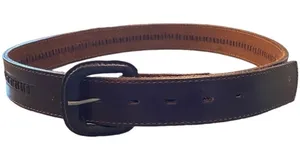 Vintage Brown Leather hand crafted belt timeless classic design minimalist thumbnail 1