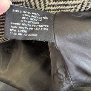 Guess Women’s Wool‎ Blend Herringbone Tailored Double Breasted Pea Coat Gray Sm thumbnail 9