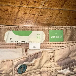 Anthropologie The Wanderer brown camo cuffed relaxed 28 shorts thumbnail 4
