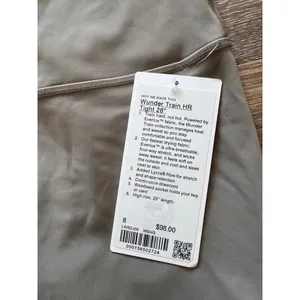 Lululemon Wunder Train High Rise 28” Warm Ash Grey Size 8 NWT thumbnail 5