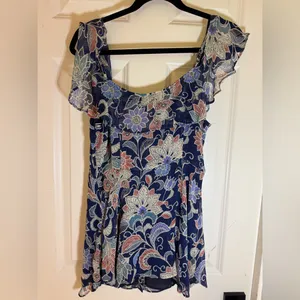 NWT Maeve Anthropologie‎ Mariposa Open-Shoulder Ruffled Top, Size 2 thumbnail 7