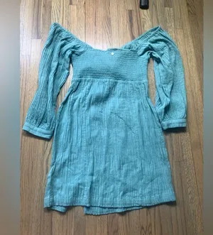 NWT Roxy moonlight shorts solid mineral blue small dress thumbnail 6