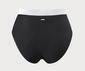 Berlook Black Contrast Trim Plus Size Bikini Top and Bottom thumbnail 10