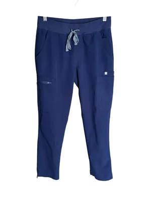 FIGS - Yola Skinny Scrub Pants Navy High Waisted Stretch Jogger Style Size SP thumbnail 3