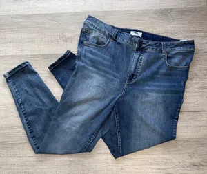 Maurices everflex m.jeans super skinny high rise Curvy blue jeans size 12 thumbnail 1