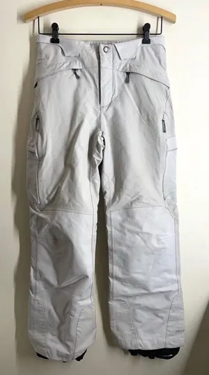 Patagonia Vintage Powderkeg Shell Ski Pants Waterproof White size 8 women’s thumbnail 1