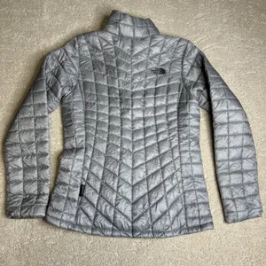 NEW Women's The North Face Small Thermoball Trek Jacket Grey Full‎ Zip thumbnail 7