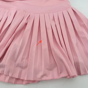 Gold Hinge Pleated Tennis 15" Skirt Skort Almond Blossom Light Pink Women XS New thumbnail 2