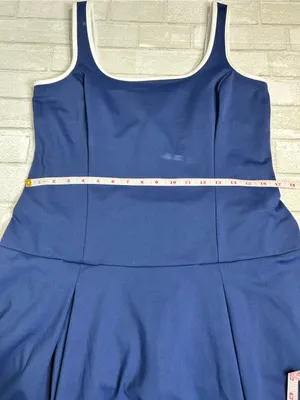 JCrew Factory Navy Blue Womans Active Dress Golf Tennis Size Medium thumbnail 6