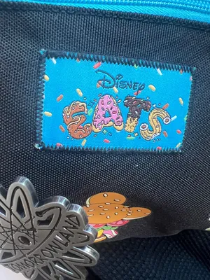 Disney fanny pack Colorful Candy Print Sling Bag with Turquoise Zipper thumbnail 2