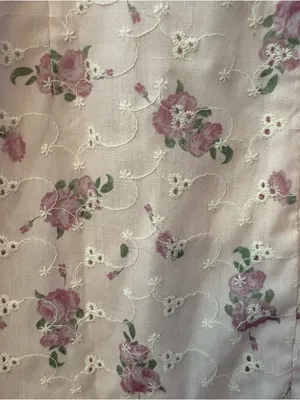 Princess Polly light pink floral eyelet sleeveless ruffle strap sundress size 6 thumbnail 14