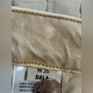 Dala Wide Leg Tan‎ Jeans Size 25 NWT thumbnail 6