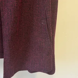 Willow Plum Burgundy Textured Single Button Open Front Jacket Lagenlook Boho XL thumbnail 9