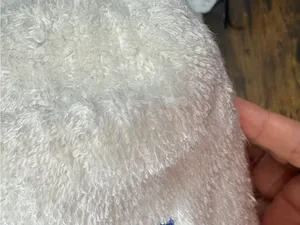 Dior White Plush Tote with Blue J'ADORE DIOR Logo thumbnail 13