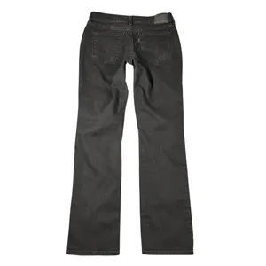 Levis 505 Womens 29‎ Straight Black Denim Jeans Flat Front 5 Pocket Design thumbnail 10