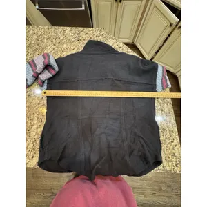 Free People Jacket Baja Black Stripe Sleeve Tweed We The Free Size Small Women thumbnail 7