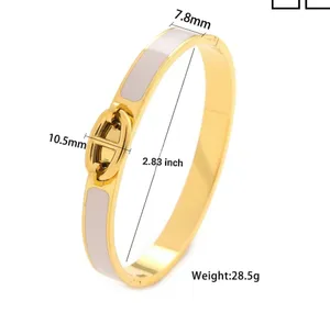 18k gold plated bangle, size 18 thumbnail 5