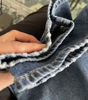 Gap 90s Loose High Rise Women's Blue Denim Jeans Straight Casual Y2K Sz 27 thumbnail 16