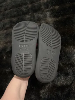 Crocs Black Getaway Sandals Platform Chunky Flip Flop Size 7 shoes thumbnail 4