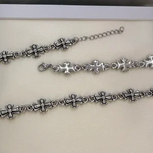 Cross Link Chain Necklace for Men Women Punk Hip Hop Streetwear Unisex Necklace thumbnail 3