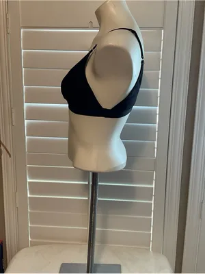 Everyday Black Wireless Triangle Bralette - Lightweight Comfort thumbnail 4