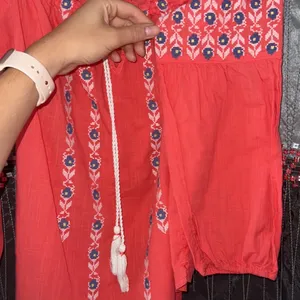 Abercrombie & Fitch Off the Shoulder Pink Blouse thumbnail 4