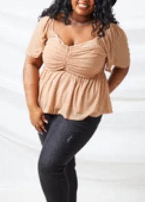 Altar'd State Arula Polka Dot Blouse thumbnail 1