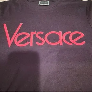 Versace Dark T-Shirt with Subtle Logo thumbnail 3