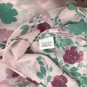 REVOLVE Misa Los Angeles Revolve Pink Green Floral Bohemian Blouse XS thumbnail 8