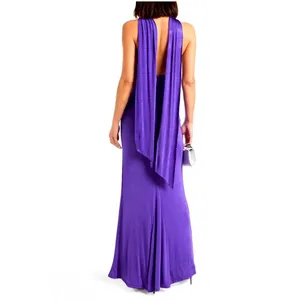 NWT Alice + Olivia Resse Maxi Gown‎ in Purple Sz 2 $495 thumbnail 7