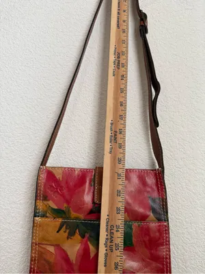 PATRICIA NASH Venezia Pouch Crossbody Spring Multi Floral Leather Crossbody Bag thumbnail 7