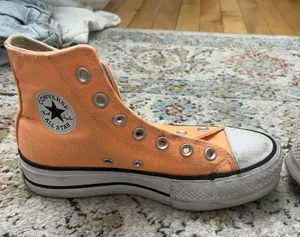 Orange Converse Platform thumbnail 1