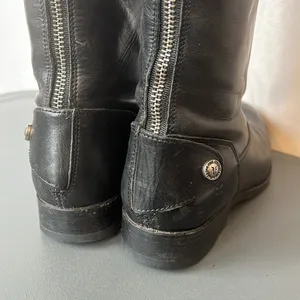Frye Melissa Button Back Riding Boots Black Leather Knee High Equestrian Sz 7 thumbnail 7