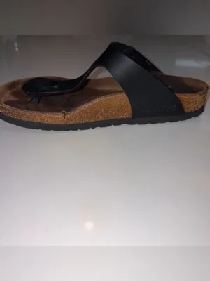 Birkenstock Gizeh Black Birko-Flor Thong Sandals EU 38 US Women 7 Boho Classic thumbnail 7