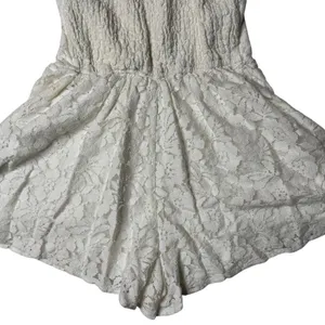 Abercrombie & Fitch White Floral Lace Romper Women’s XS Boho Coquette thumbnail 7