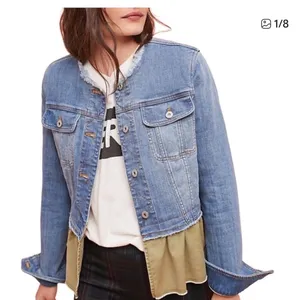 Anthropologie Pilcro and the‎ letterpress Denim and Olive Jean Jacket small thumbnail 1
