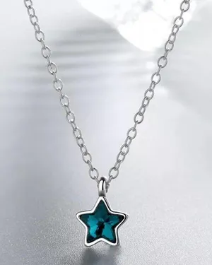 Blue Star/Shooting Star Necklaces Silver thumbnail 1