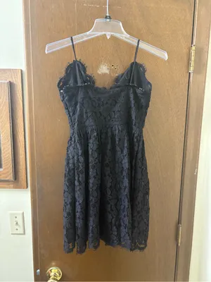 NWT NBD Black Lace Mini Dress thumbnail 6