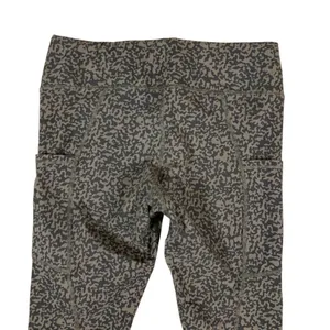 Pact Brown Animal Print Organic Cotton High Waist Leggings S Eco Soft Stretch thumbnail 4