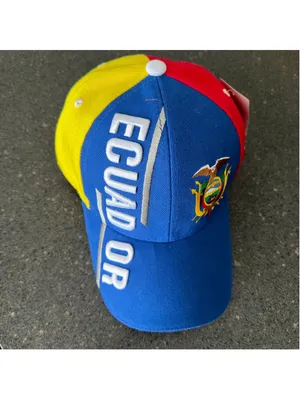 Ecuador Tricolor Embroidered Baseball Flag Shield Cap New Cup World 2026 thumbnail 2