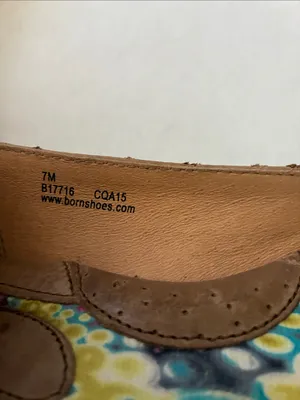 Born Tan Knotted Leather Ballet Flats Size 7 thumbnail 8