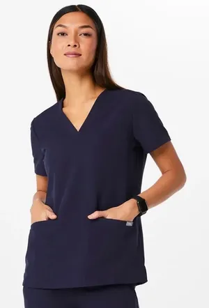 Figs Casma Three-Pocket Scrub Top Navy Blue Size Medium thumbnail 1