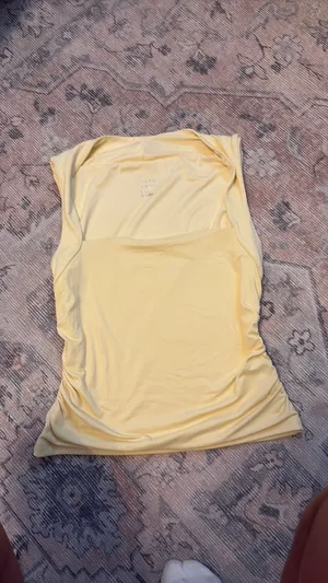 Butter yellow square neck top Size XS thumbnail 2