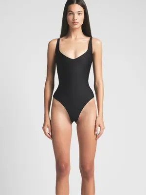 Skims Body core sculpt Plunge Bodysuit Shapewear Onyx L (B13) NWT thumbnail 3