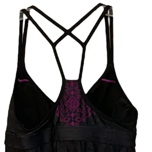 Athleta Printed Coastline‎ Black Strap Shelf Bra Swim Dress Small Summer Beach thumbnail 4
