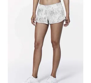 Lululemon Hotty Hot Shorts II 2.5" Mini Twine White Multi Size 10 Floral W7AIRR thumbnail 8
